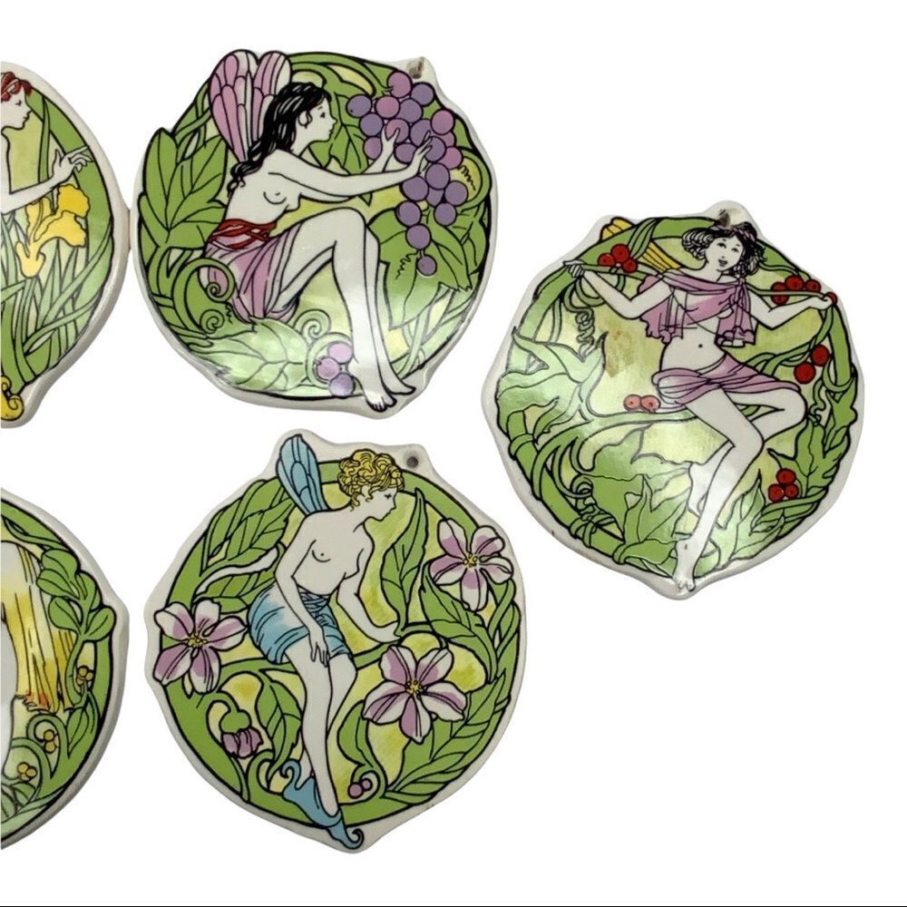 Ceramic Fairy Ornaments six total - Picture 3 of 9